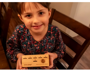 Penny Drop is our most popular family game. It can be played with 2 - 10 players of all ages. This is our travel game version.